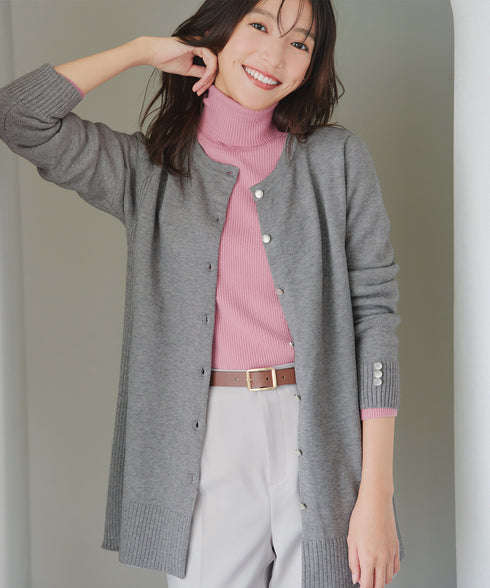 きらボタンロングカーディガン