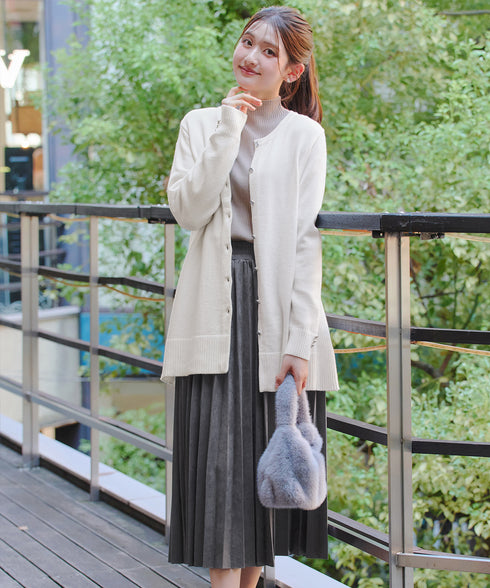 きらボタンロングカーディガン