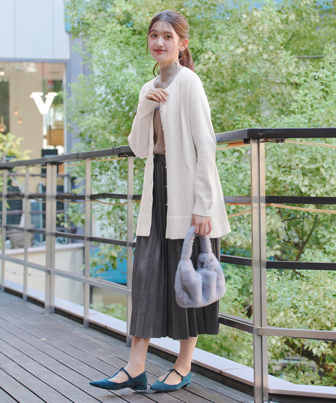 きらボタンロングカーディガン
