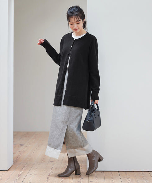 きらボタンロングカーディガン