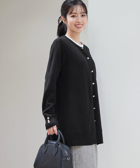 きらボタンロングカーディガン