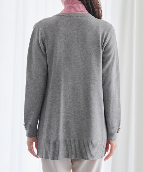 きらボタンロングカーディガン