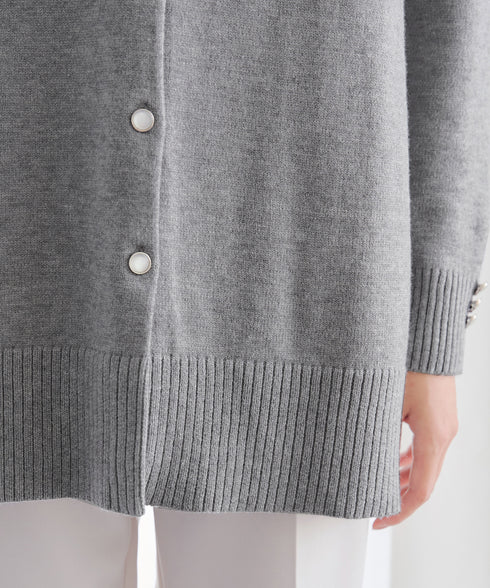 きらボタンロングカーディガン