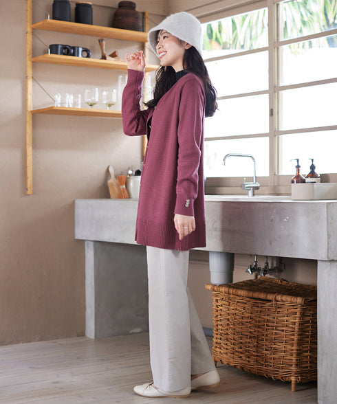 きらボタンロングカーディガン