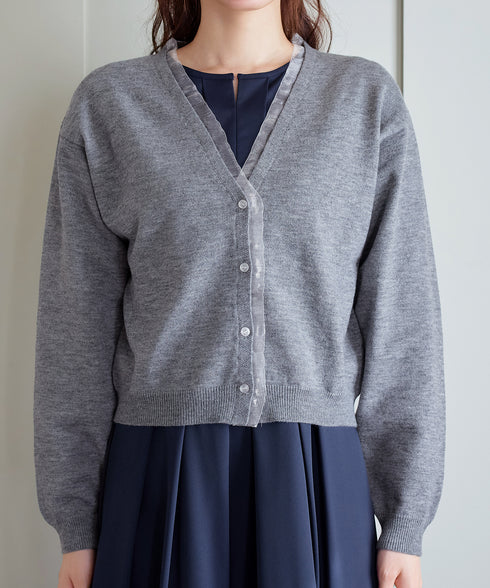 オーガンジーラインカーディガン