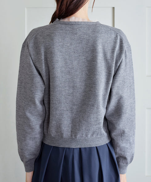 オーガンジーラインカーディガン