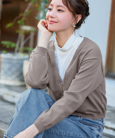 【安田美沙子さん着用 / 選べる4type】ハイネックカットソートップス