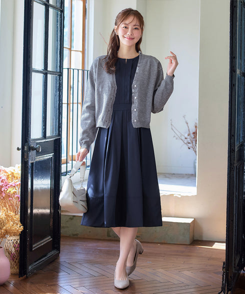 オーガンジーラインカーディガン