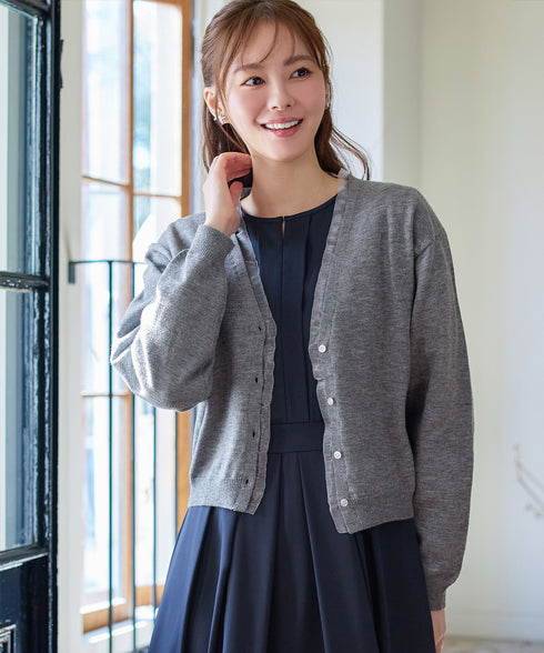 オーガンジーラインカーディガン