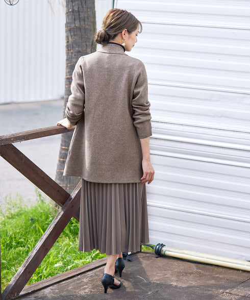 【新色追加】 ミラノリブミドル丈ニットカーディガン