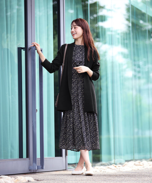 【新色追加】 ミラノリブミドル丈ニットカーディガン