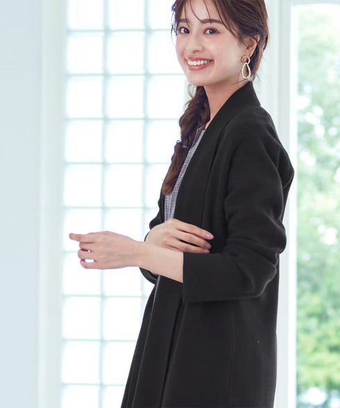 【新色追加】 ミラノリブミドル丈ニットカーディガン