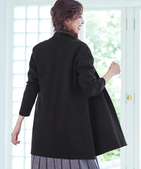 【新色追加】 ミラノリブミドル丈ニットカーディガン