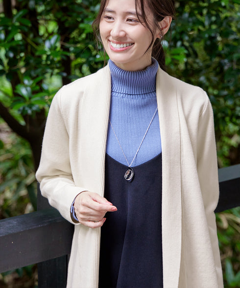 【新色追加】 ミラノリブミドル丈ニットカーディガン