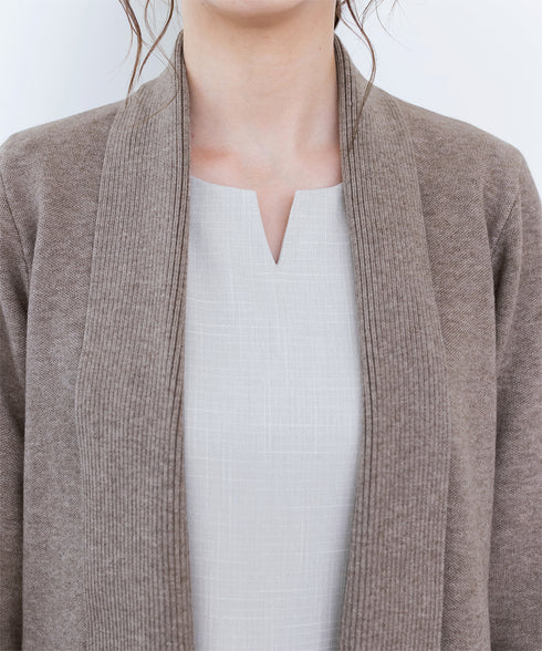 【新色追加】 ミラノリブミドル丈ニットカーディガン