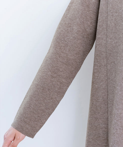 【新色追加】 ミラノリブミドル丈ニットカーディガン