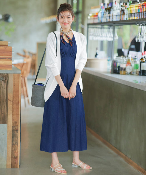 体型カバーも叶うドルマンニットカーディガン