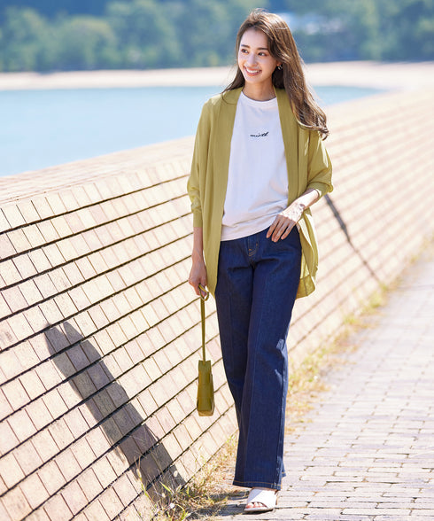 体型カバーも叶うドルマンニットカーディガン