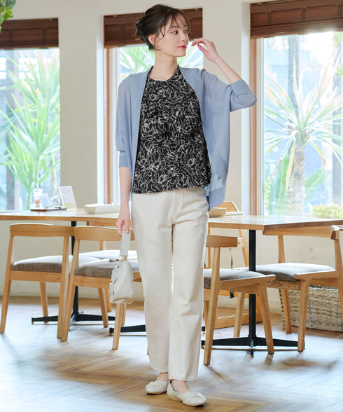 体型カバーも叶うドルマンニットカーディガン