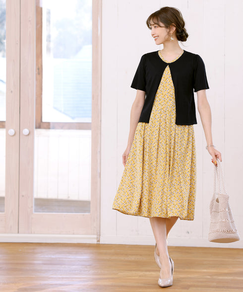 サマーニット半袖カーディガン