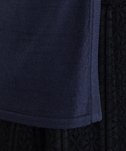 サマーニット半袖カーディガン