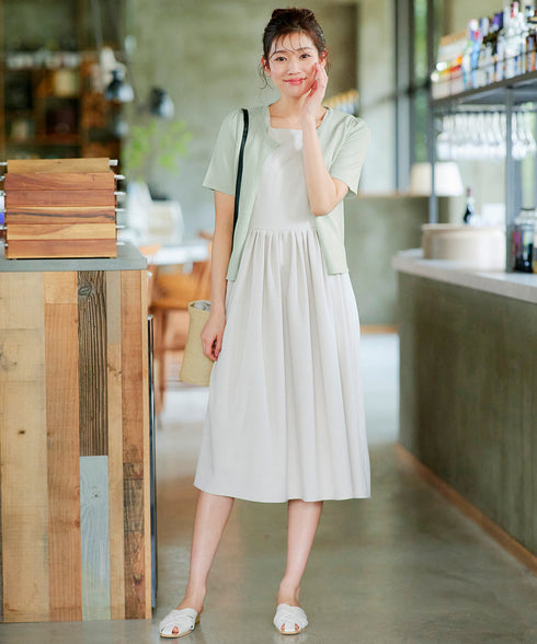 サマーニット半袖カーディガン