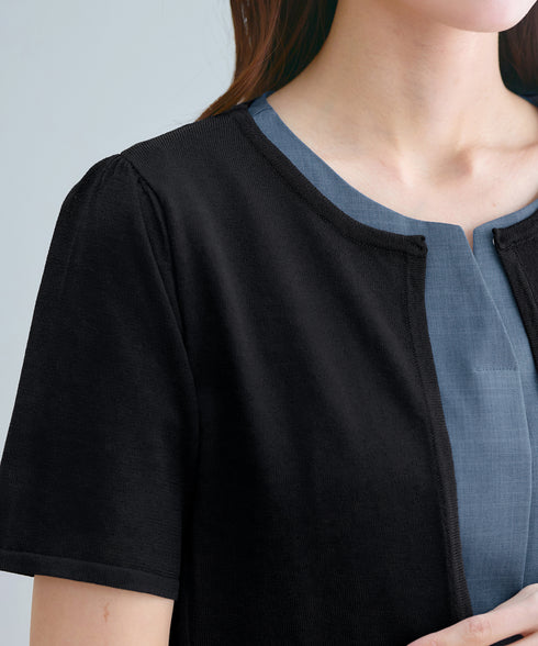 サマーニット半袖カーディガン