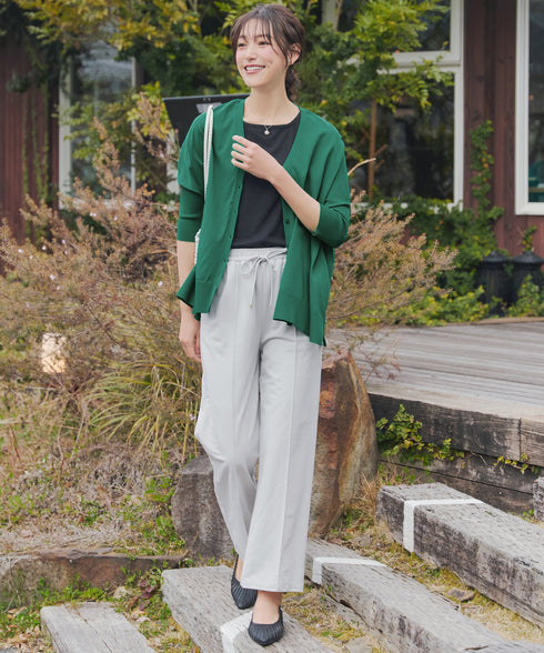 軽やかニットドルマンカーディガン