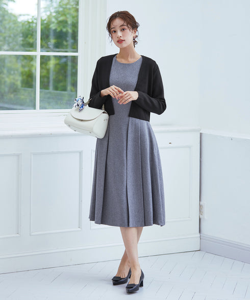 【新色追加】 ストレートショートニットボレロ