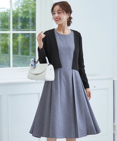 【新色追加】 ストレートショートニットボレロ