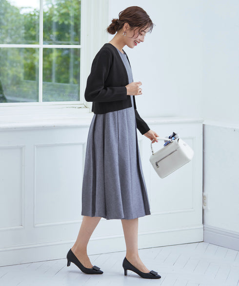 【新色追加】 ストレートショートニットボレロ