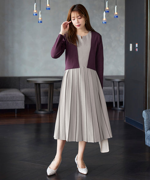 【新色追加】 ストレートショートニットボレロ