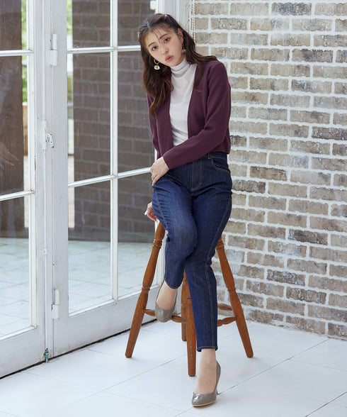 【新色追加】 ストレートショートニットボレロ