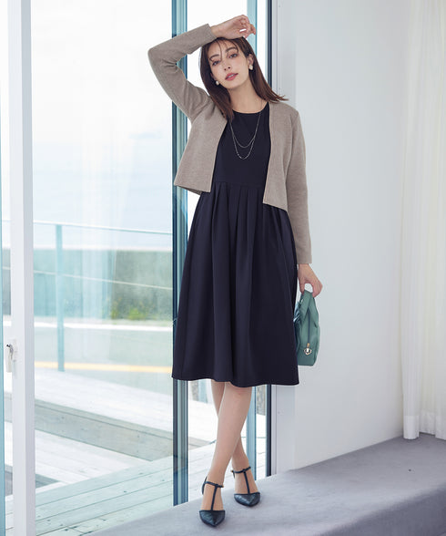 【新色追加】 ストレートショートニットボレロ