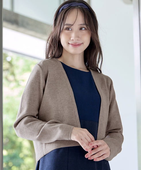 【新色追加】 ストレートショートニットボレロ