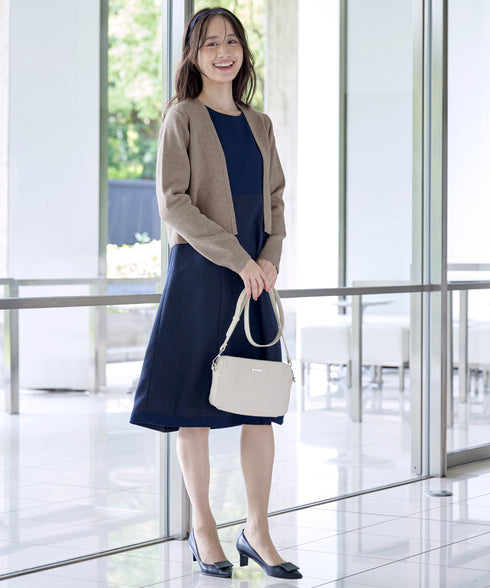 【新色追加】 ストレートショートニットボレロ