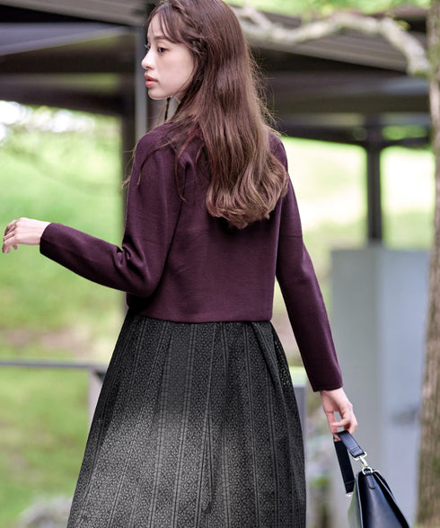 【新色追加】 ストレートショートニットボレロ