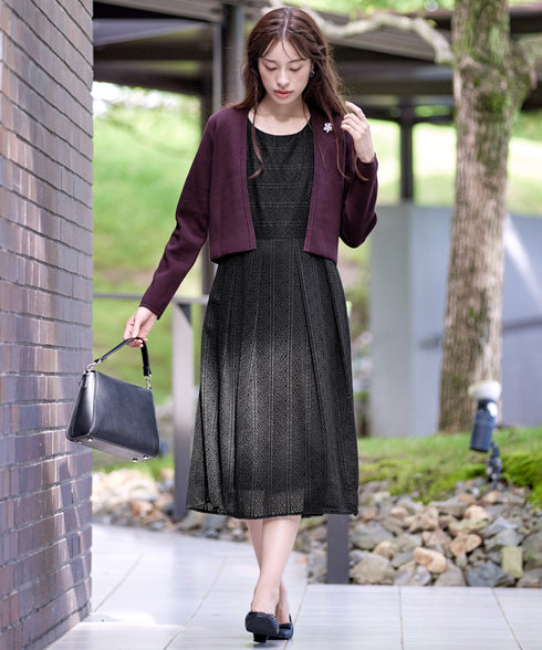 【新色追加】 ストレートショートニットボレロ