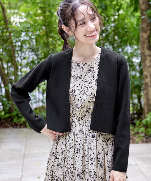 【新色追加】 ストレートショートニットボレロ