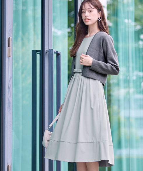 【新色追加】 ストレートショートニットボレロ