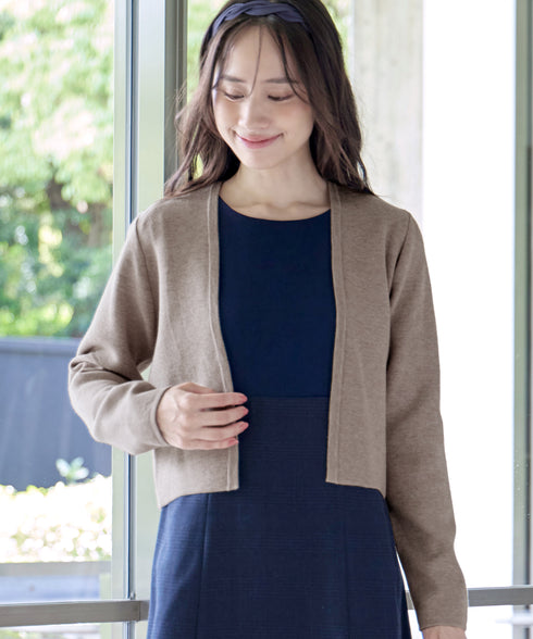 【新色追加】 ストレートショートニットボレロ