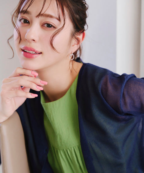 【新色追加】シアーショートカーディガン