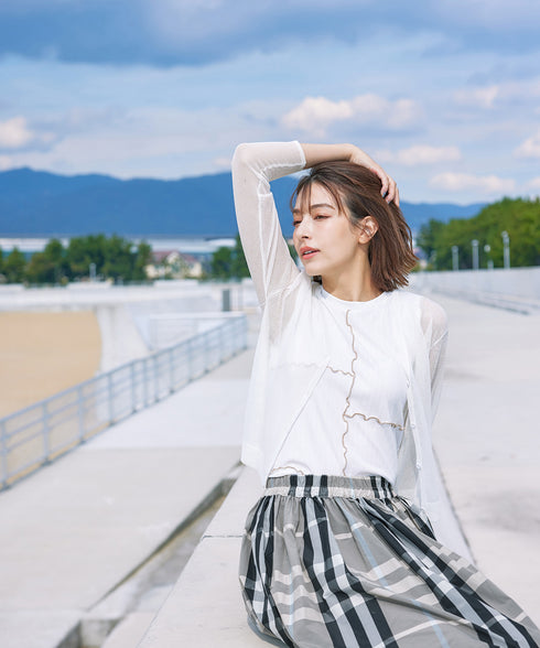 【新色追加】シアーショートカーディガン