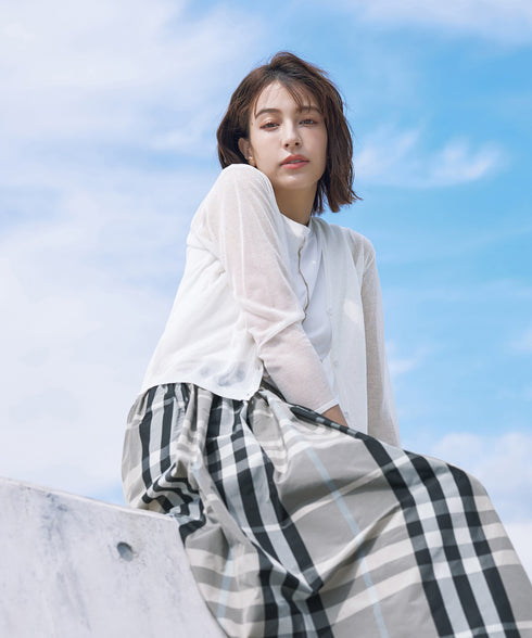 【新色追加】シアーショートカーディガン