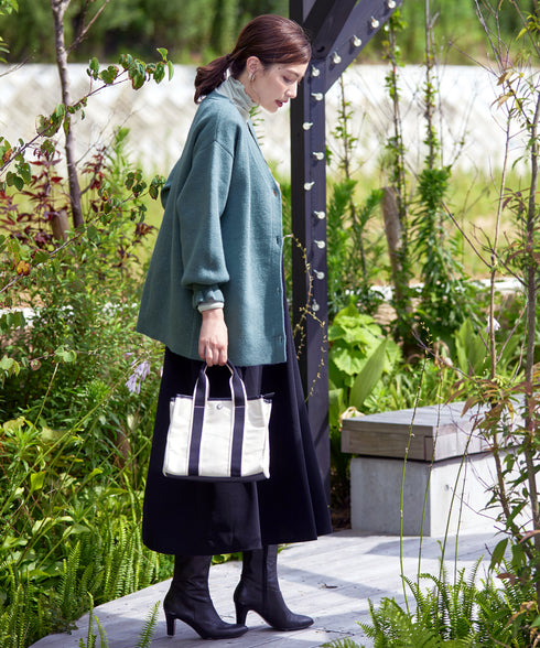 【アウトレット】袖先フリルミドル丈カーデ