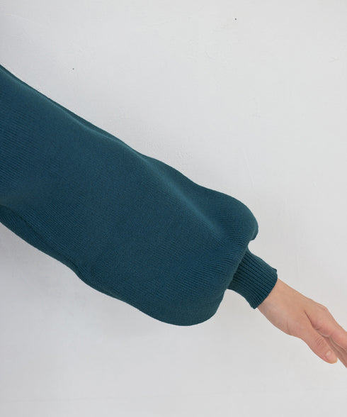 【アウトレット】パール付きパフスリーブカーディガン