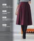 【新色追加】 ウール調タックスカート