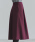 【新色追加】 ウール調タックスカート