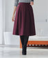 【新色追加】 ウール調タックスカート
