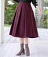 【新色追加】 ウール調タックスカート